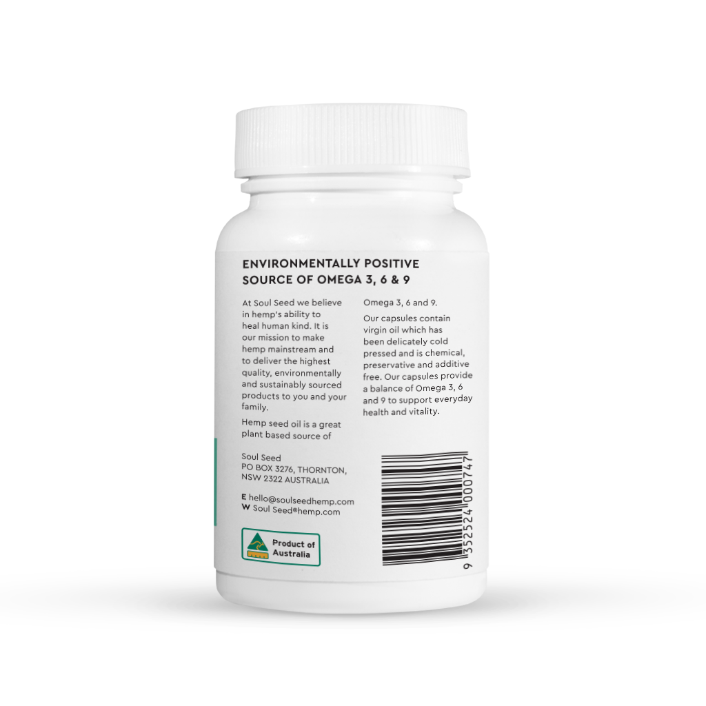 Hemp Seed Oil Capsules - 120Caps