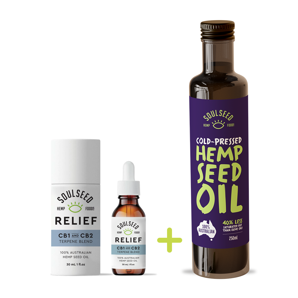 Health & Wellness Bundle - Releif Terpene, 250ml Oil
