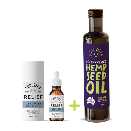 Health & Wellness Bundle - Releif Terpene, 250ml Oil